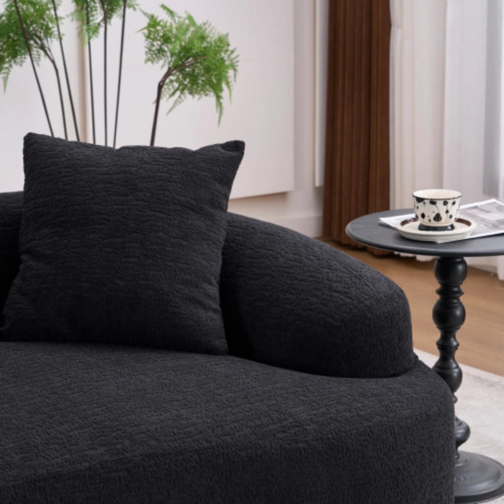 Modern Boneless Chenille Couch with Cozy Seating