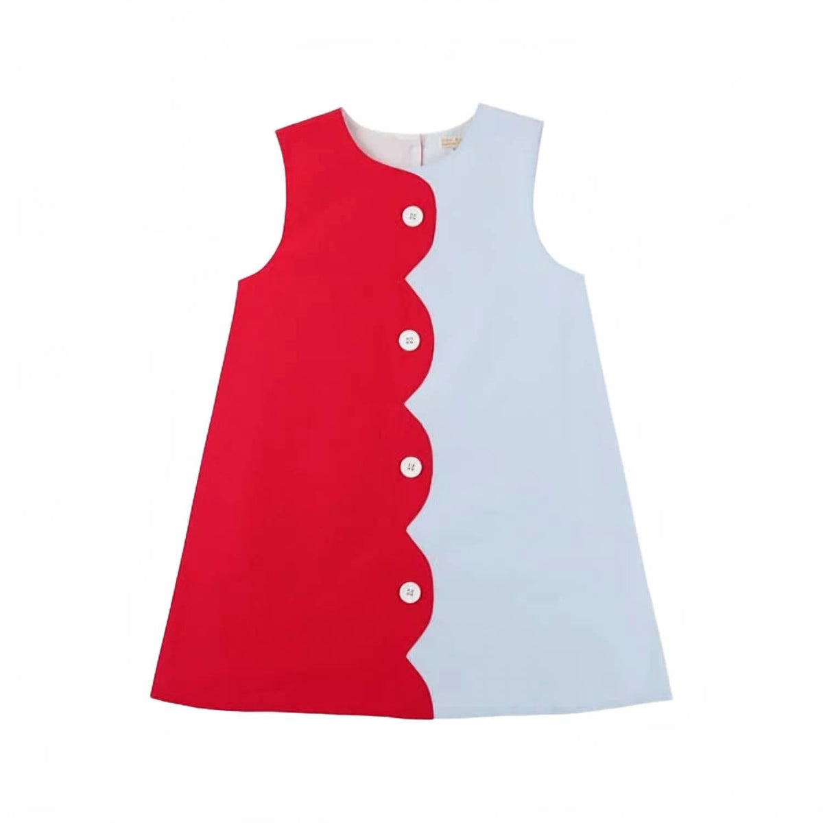 Kennedy Colorblock Dress In Red/blue