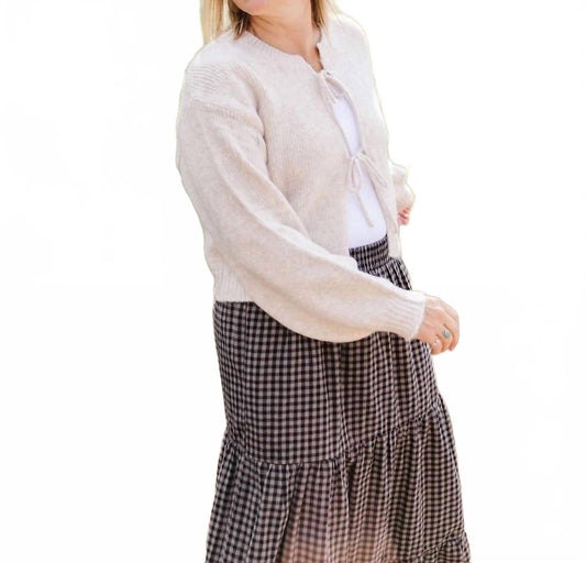 Araceli Cropped Fit Sweater - Plus In Beige