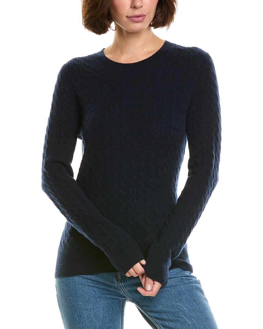 InCashmere Long Sleeve Allover Cable 100% Cashmere Pullover