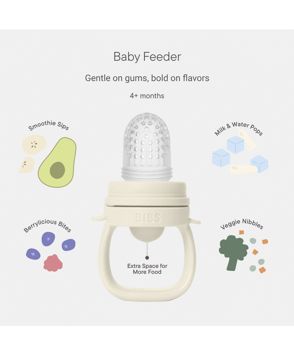 BIBS Baby Feeder & Tray Bundle - Sage