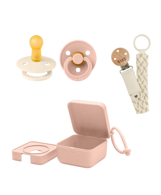 BIBS Dummies Bundle Size 1 (3 Pieces) – Blush/Ivory