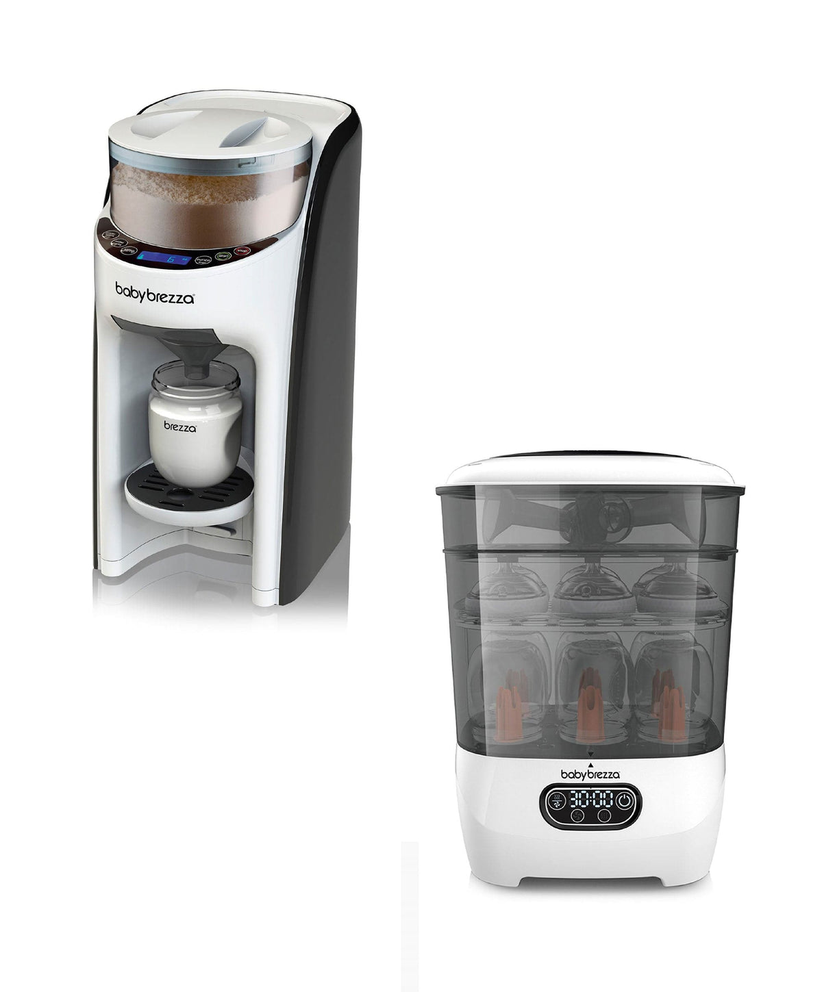 Baby Brezza Formula Pro Advanced & Steriliser Dryer Advanced - White
