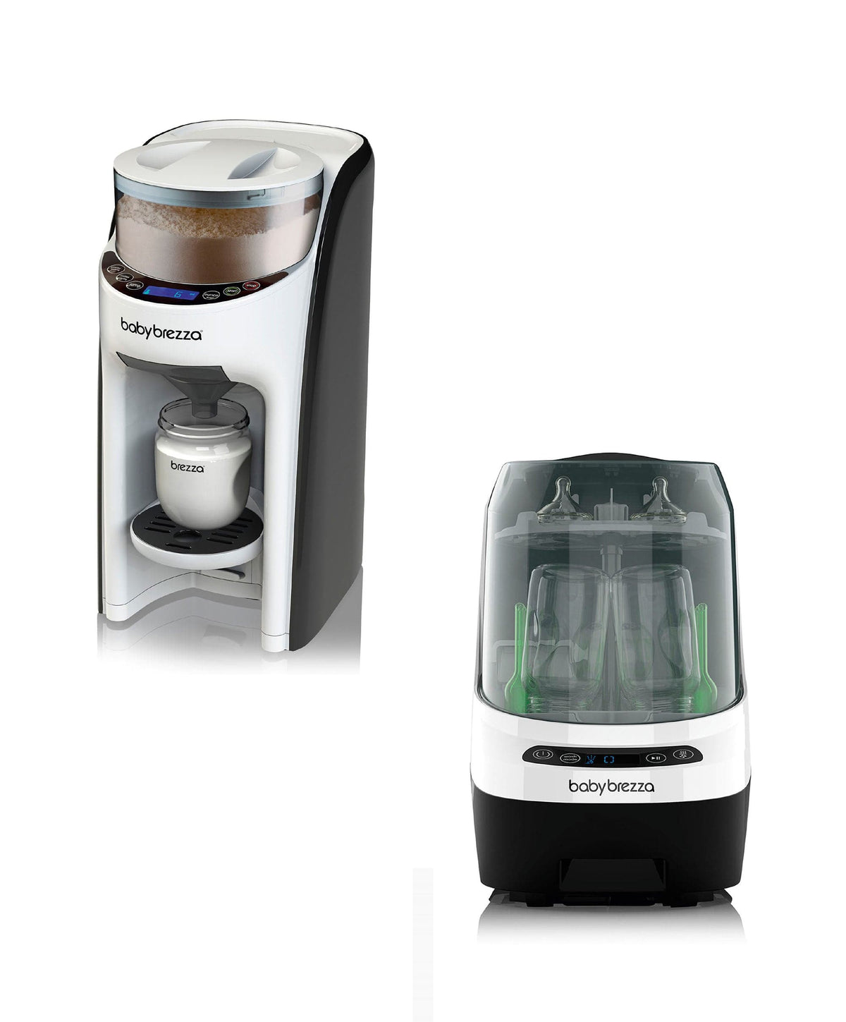 Baby Brezza Formula Pro & Bottle Washer Pro Bundle - White