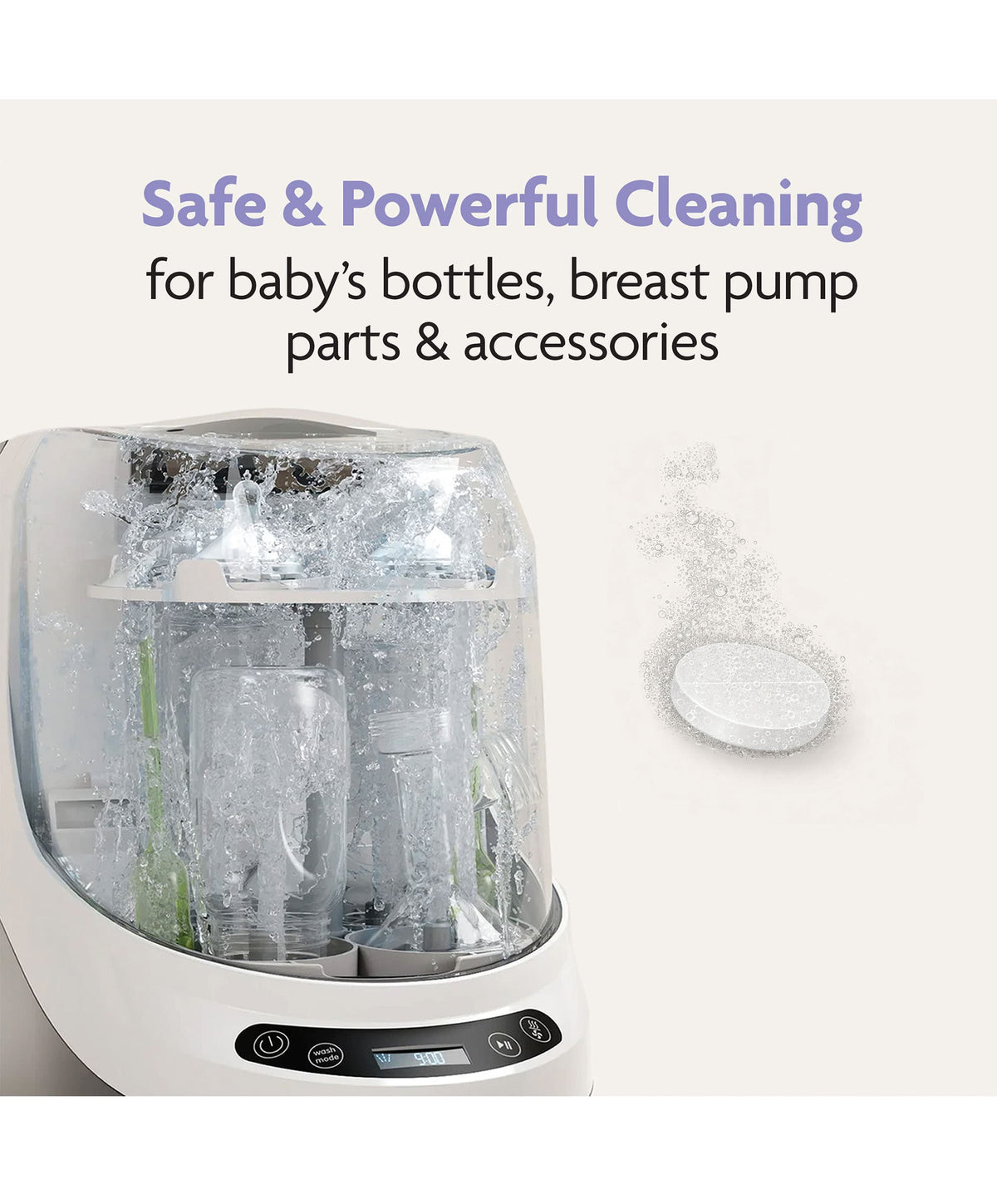 Babybrezza Bottle Washer Pro &  Detergent Tablets - White