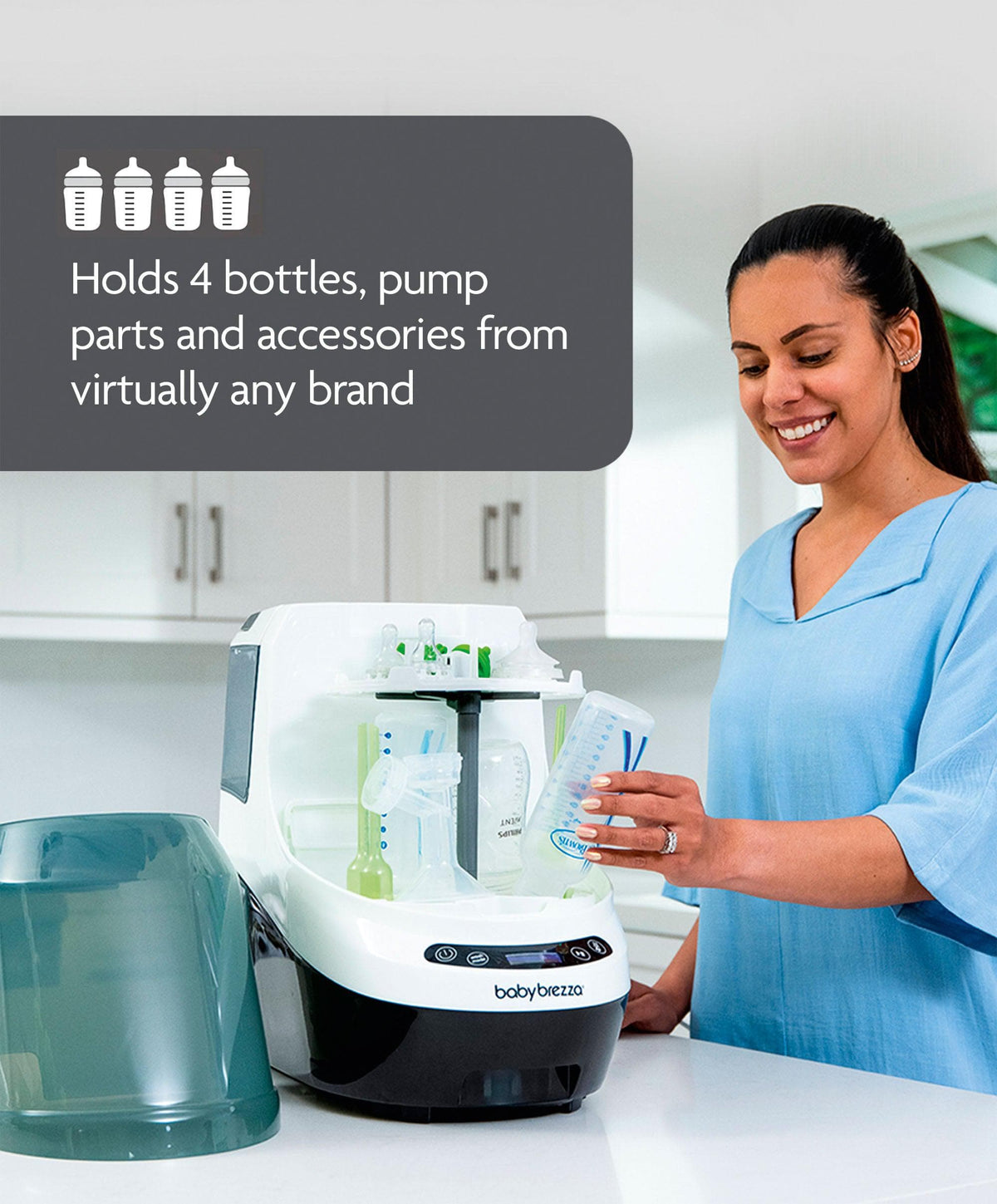 Babybrezza Bottle Washer Pro &  Detergent Tablets - White