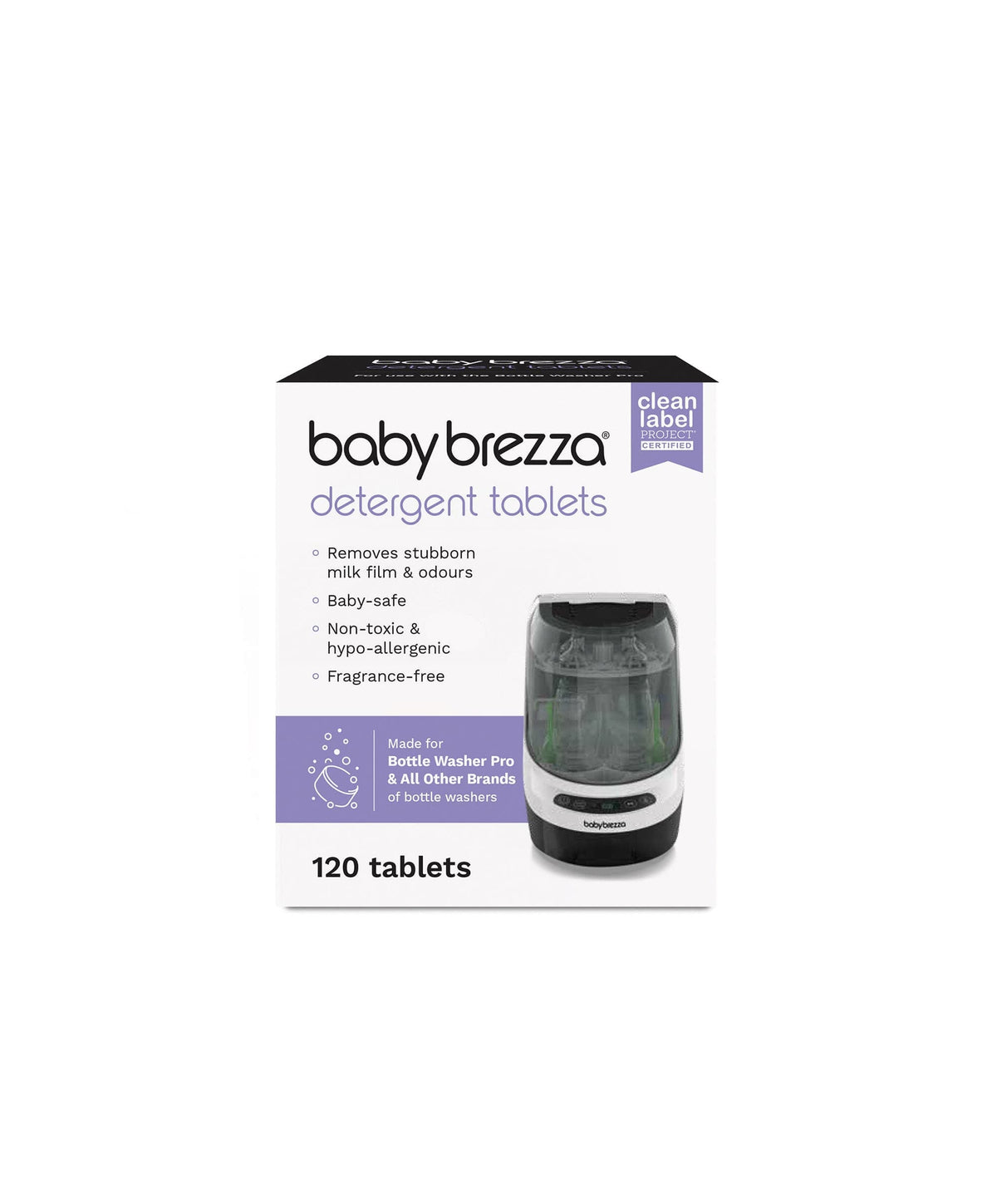 Babybrezza Bottle Washer Pro &  Detergent Tablets - White