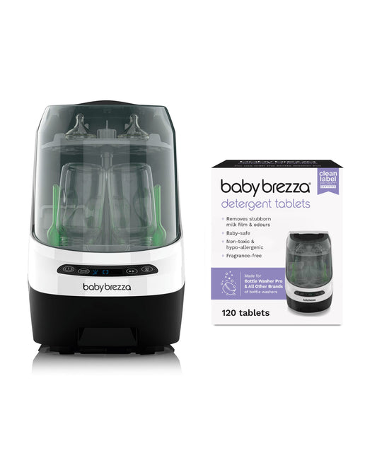 Babybrezza Bottle Washer Pro &  Detergent Tablets - White