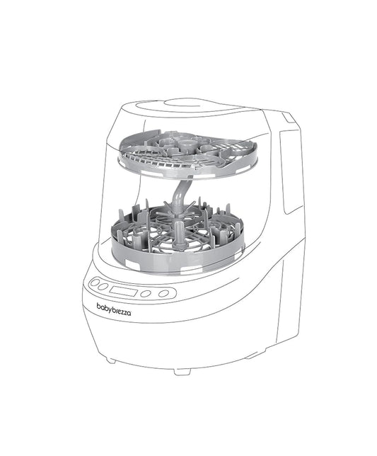 Baby Brezza Bottle Washer Pro Breast Pump Rack - Grey