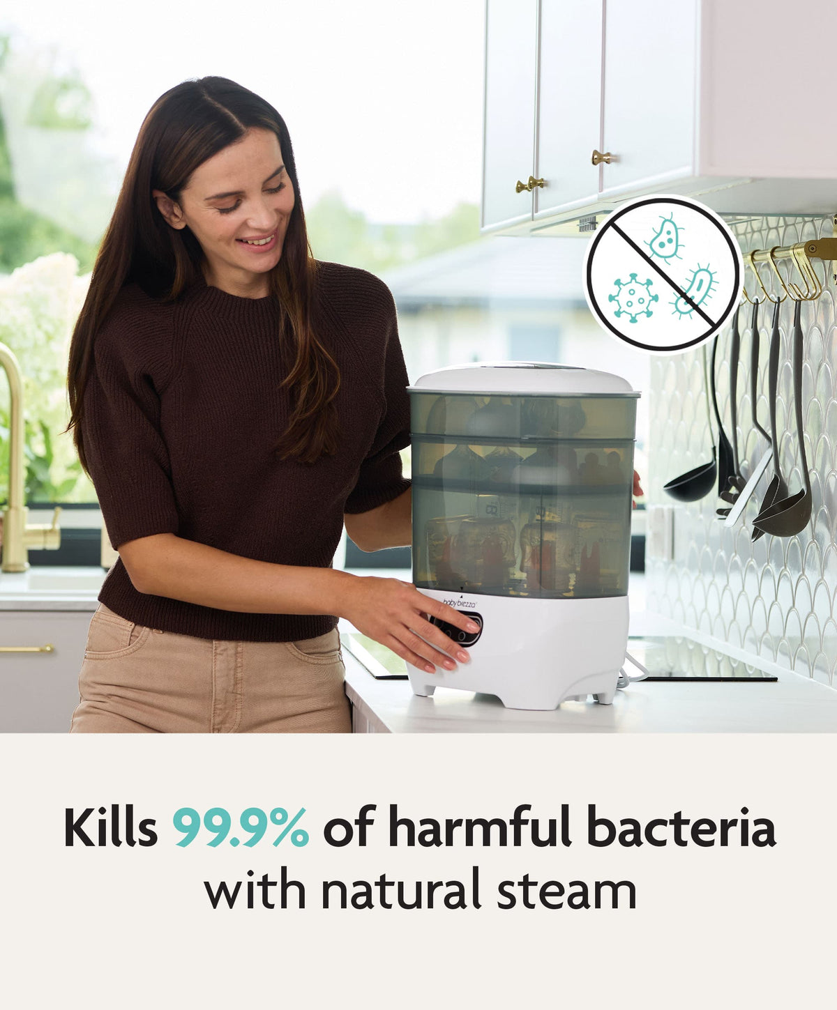 Baby Brezza Steriliser Dryer Advanced - Black & White
