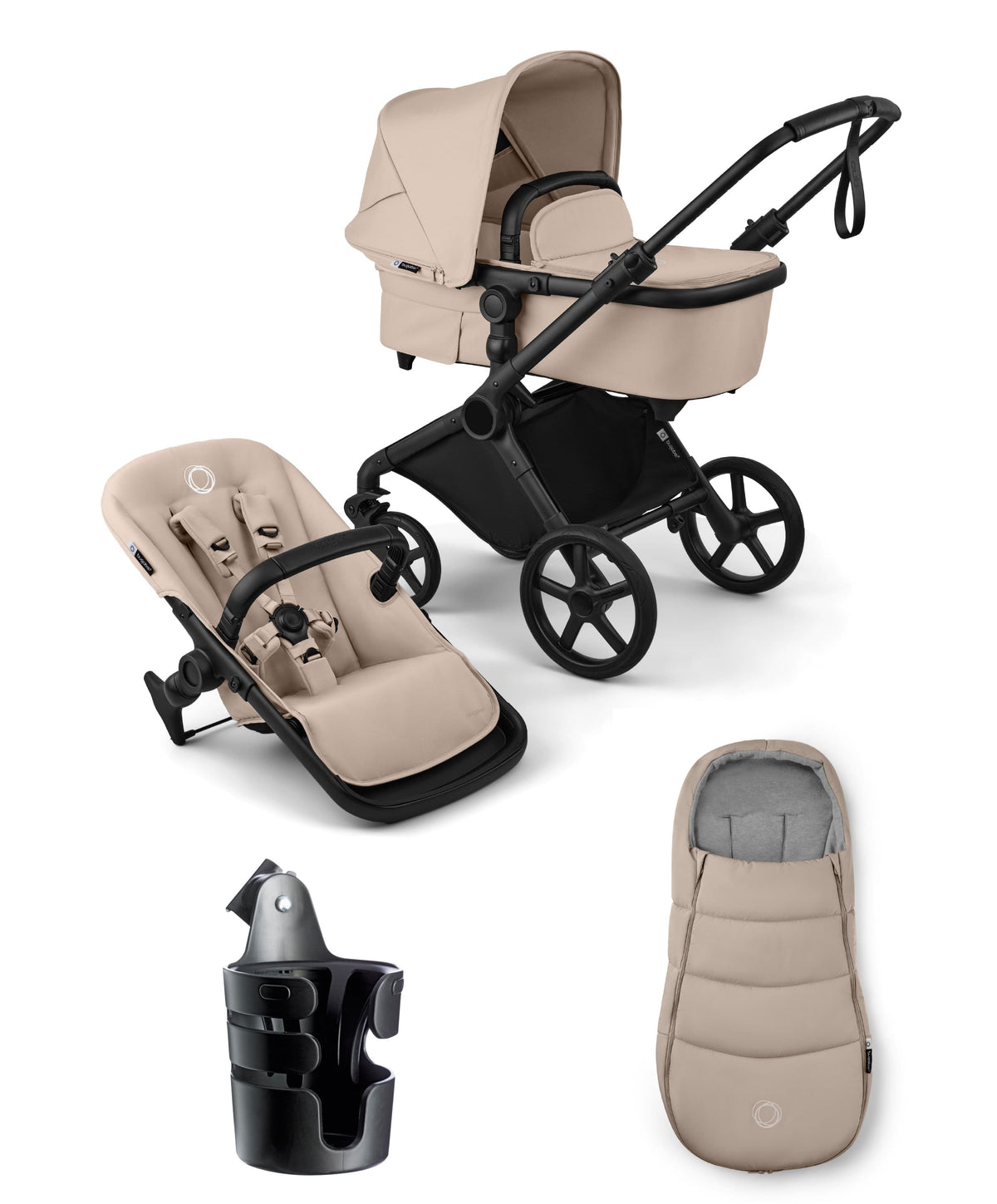 Bugaboo Cub Essential Pushchair Bundle - Desert Taupe