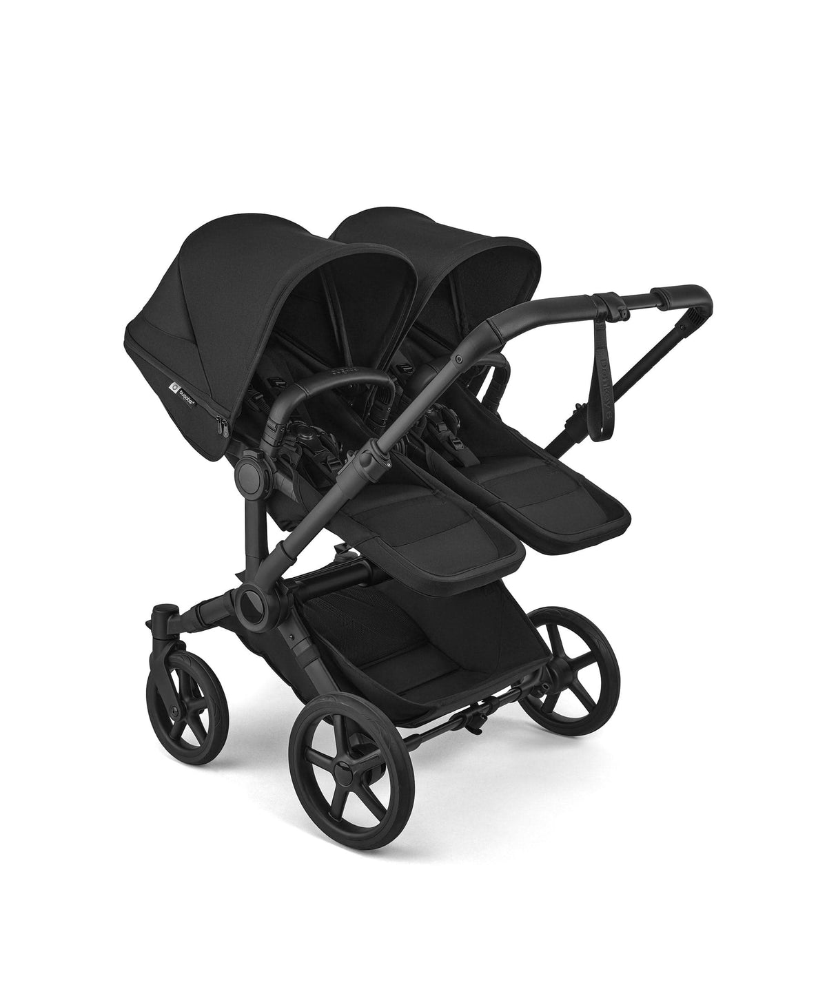 Bugaboo Donkey 6 Double Ultimate Pushchair Bundle With Cybex Cloud T i-Size Rotating Baby Car Seat & Base (8 Pieces) - Heritage Black