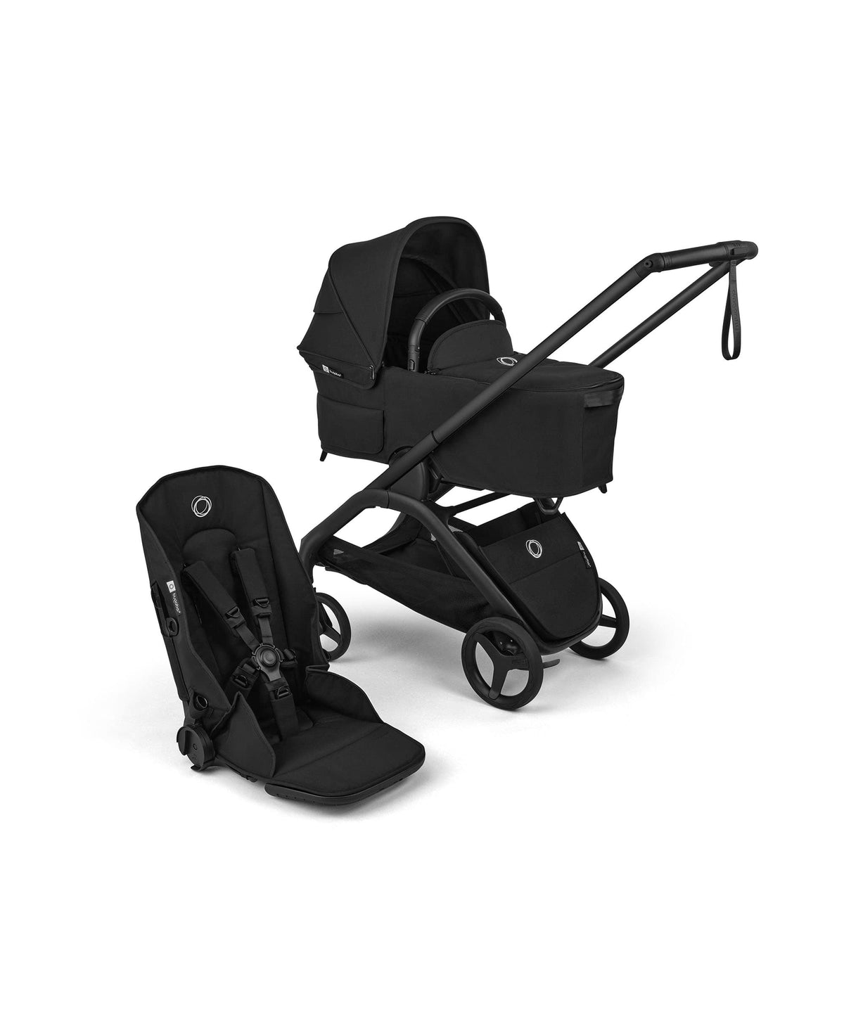 Bugaboo Dragonfly Plus Ultimate Pushchair Bundle with Cybex Cloud T i-Size Plus Rotating Baby Car Seat  & Base (8 Pieces) - Black