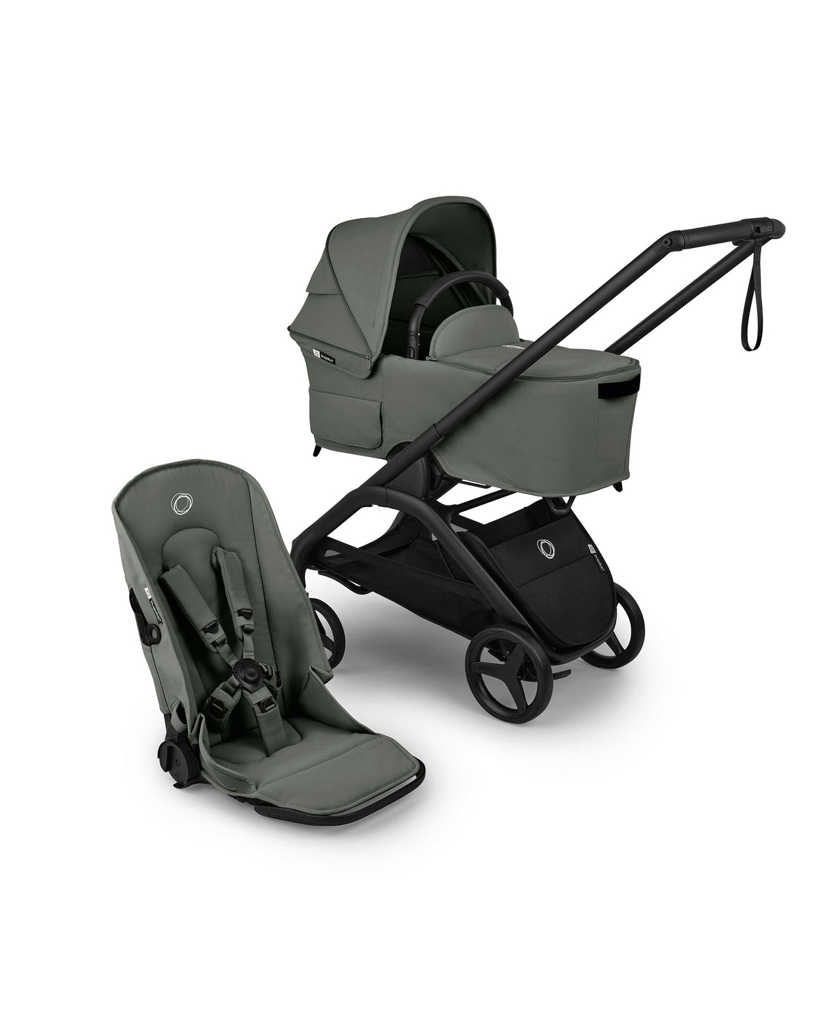 Bugaboo Dragonfly Plus Ultimate Pushchair Bundle with Cybex Cloud T i-Size Plus Rotating Baby Car Seat  & Base (8 Pieces) - Forrest Green