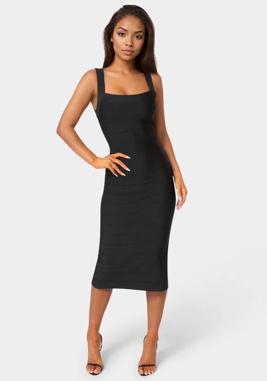 Bebe Women's Bandage Midi Tank Dress