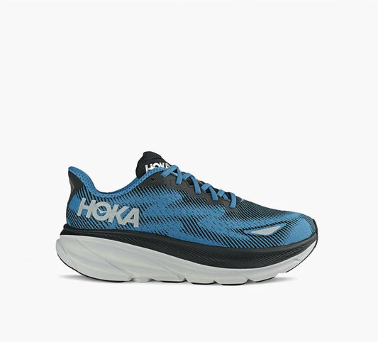 Men's Clifton 9 Gtx Running Shoes In Black Foggy Night