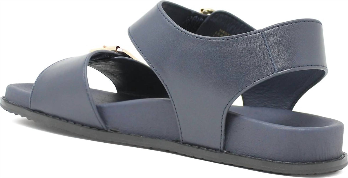 Women's Hastice-W Casual Sandals In Dark Navy Leather