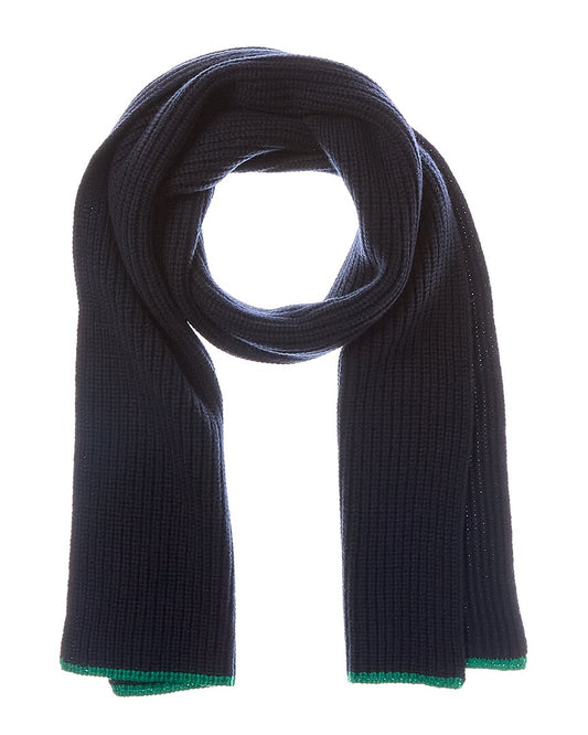 Vince Shaker Stitch Tipped Wool & Cashmere-Blend Scarf