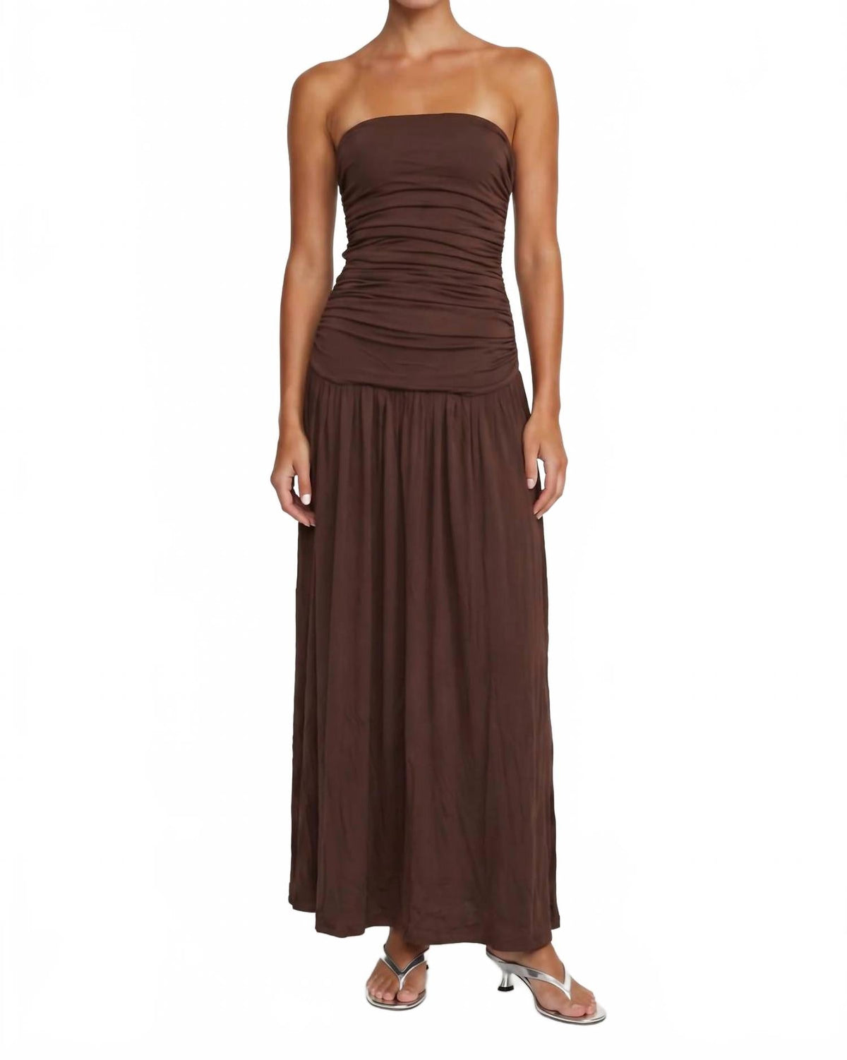 Venus Maxi Dress In Brown
