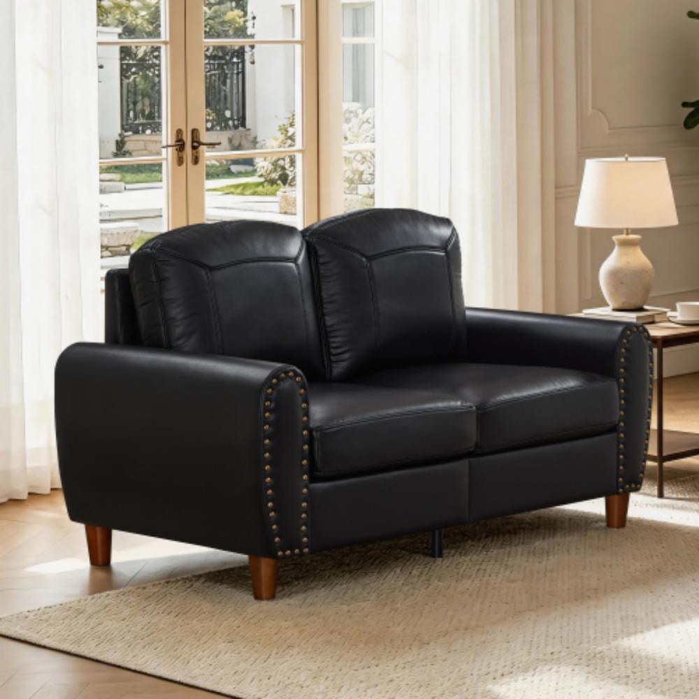 Classic Two Seater Sofa with Nailhead Trim