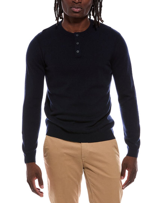 Autumn Cashmere 100% Cashmere Henley Sweater