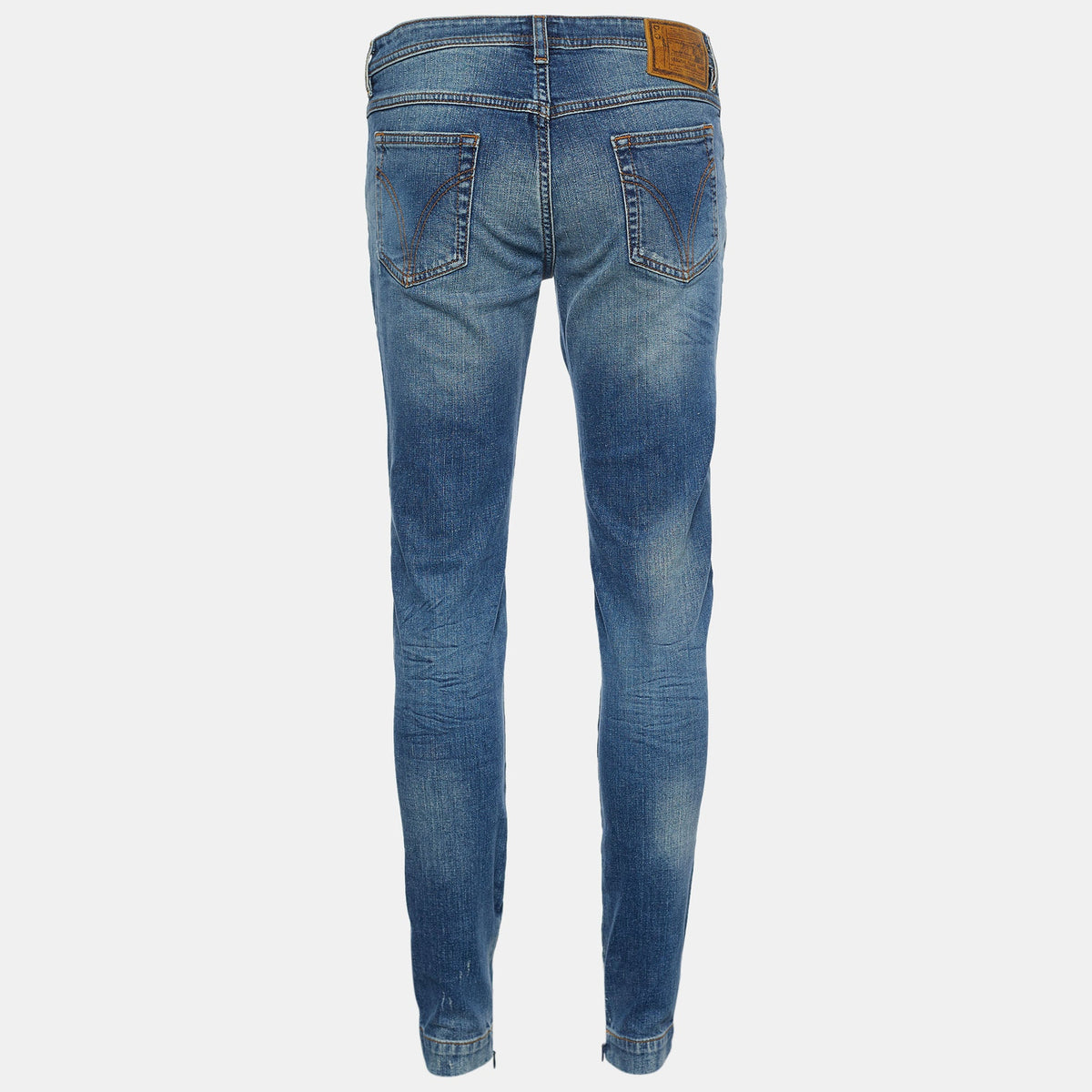 D&G Indigo Distressed Denim Pretty Skinny Jeans M