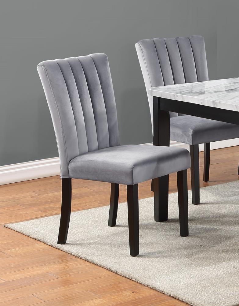 Casual Upholstered Dining Chair Set
