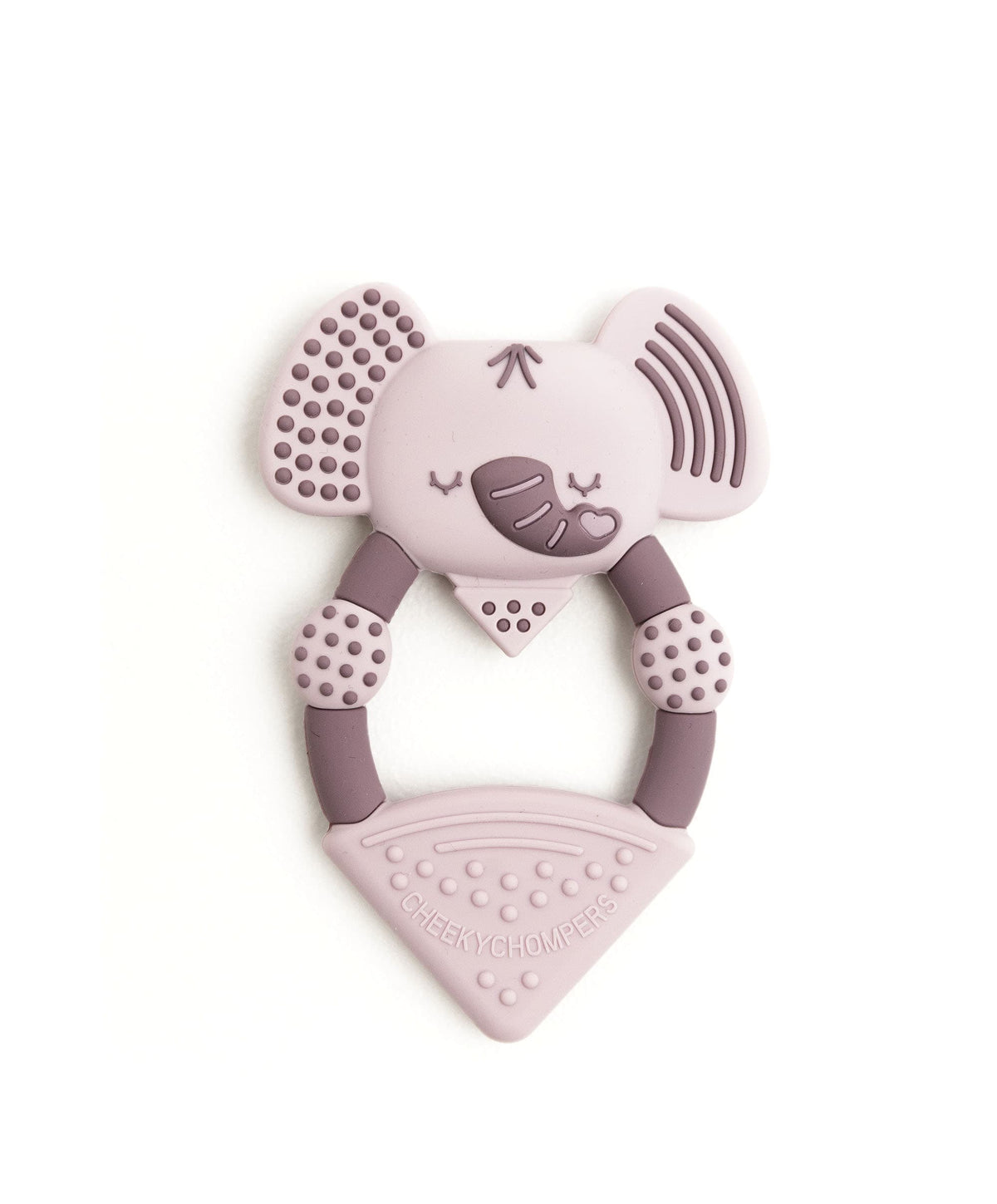 Cheeky Chompers Darcy the Elephant Teether - Dusky pink