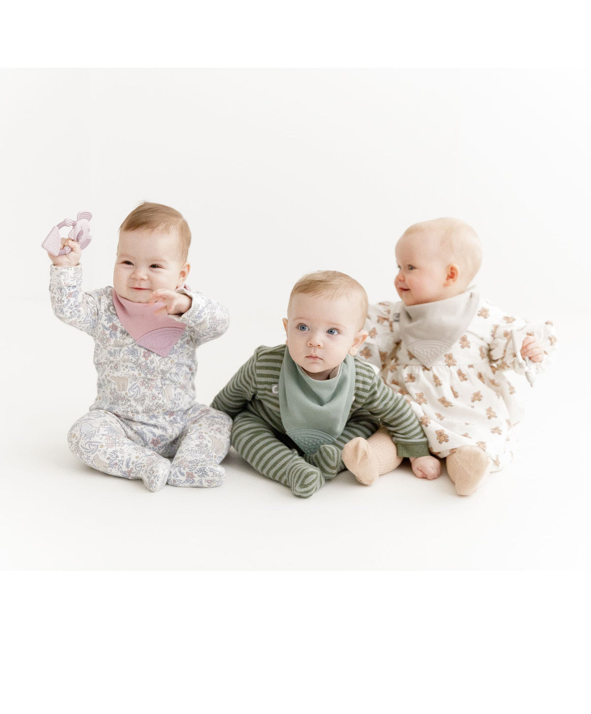 Cheeky Chompers Darcy the Elephant Teether - Dusky pink