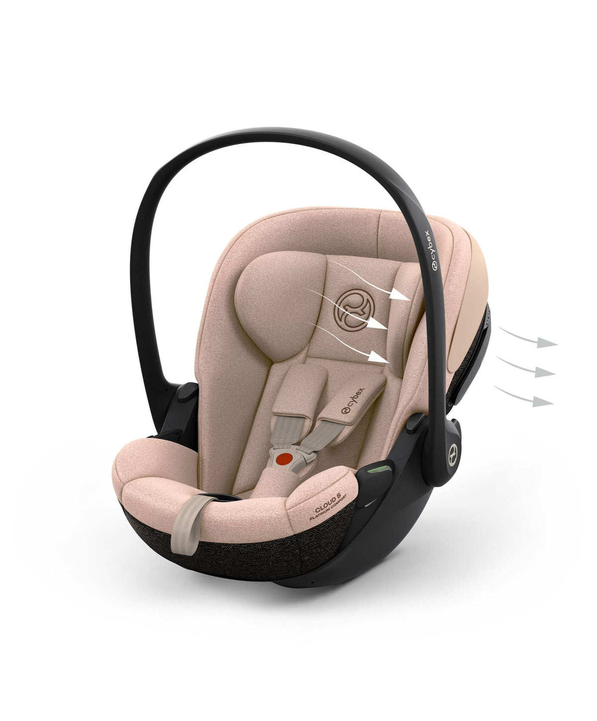 Cybex Cloud S Comfort i-Size Rotating Baby Car Seat - Cozy Beige