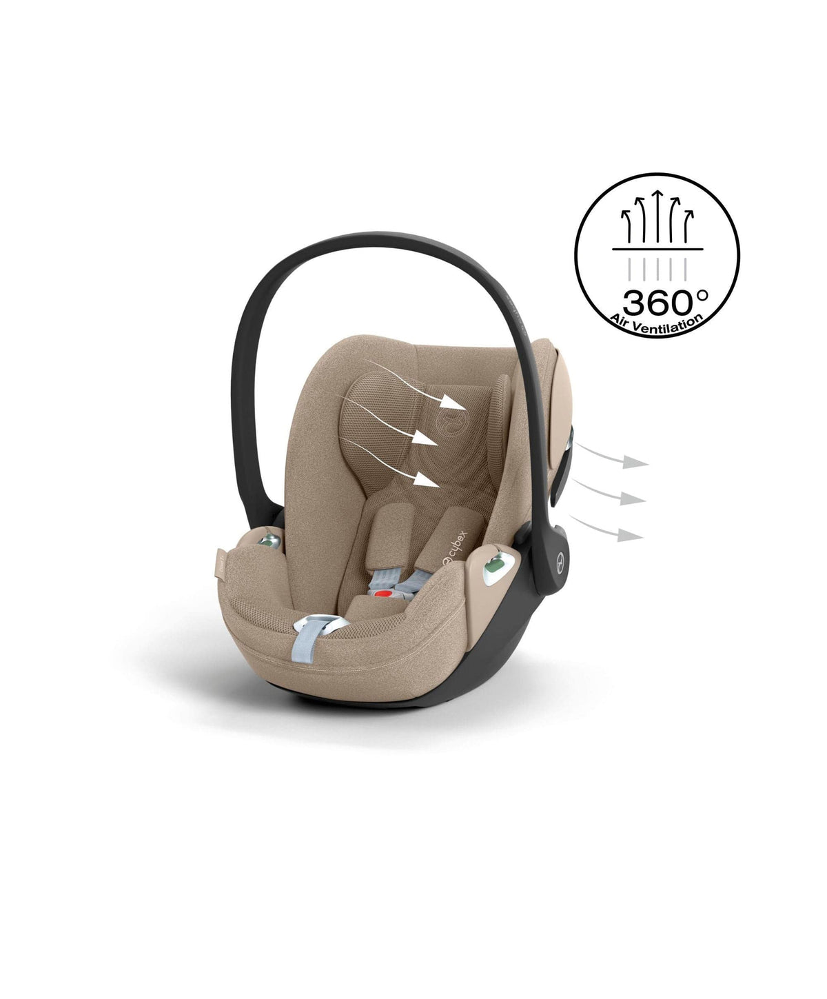 Cybex Cloud T i-Size + Baby Car Seat & Base Bundle – Cozy Beige