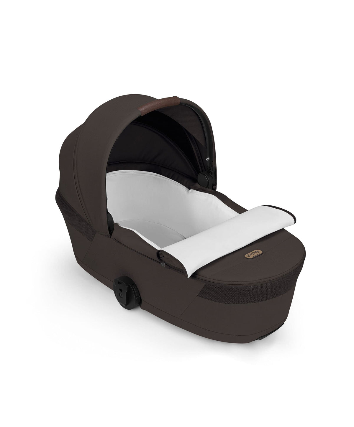 Cybex Balios S Lux + Folding Carrycot Bundle with Cloud G3 Plus Car Seat – Chocolate Brown