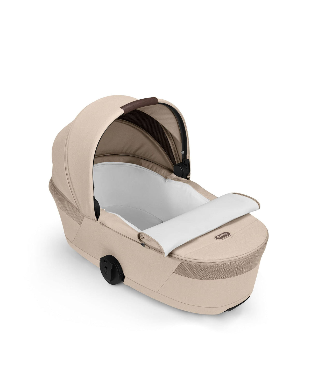 Cybex Balios S Lux + Folding Carrycot Bundle with Cloud G3 Plus Car Seat – Almond Beige