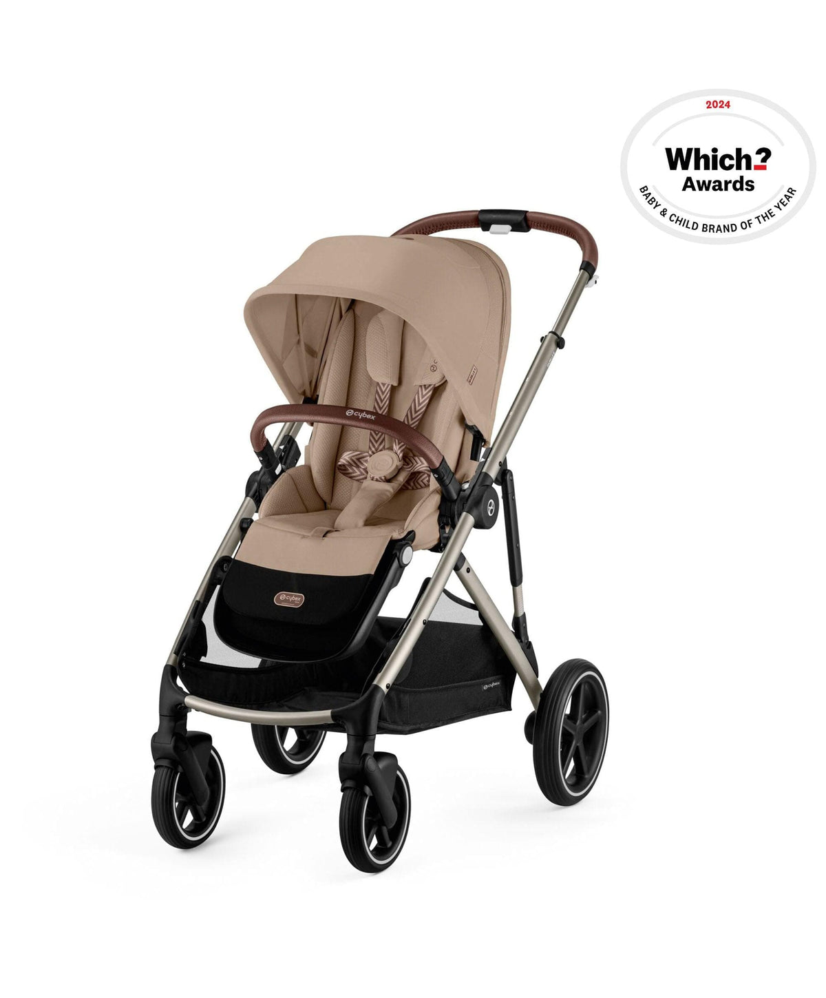 Cybex Gazelle S Twin Pushchair Bundle (12 Pieces) - Almond Beige