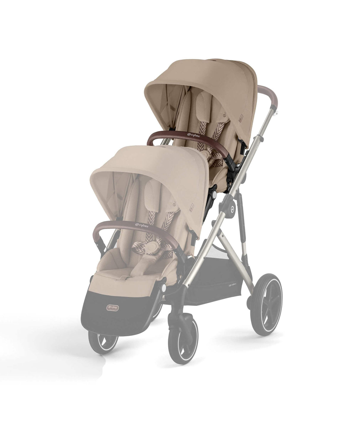 Cybex Gazelle S Twin Pushchair Bundle (12 Pieces) - Almond Beige