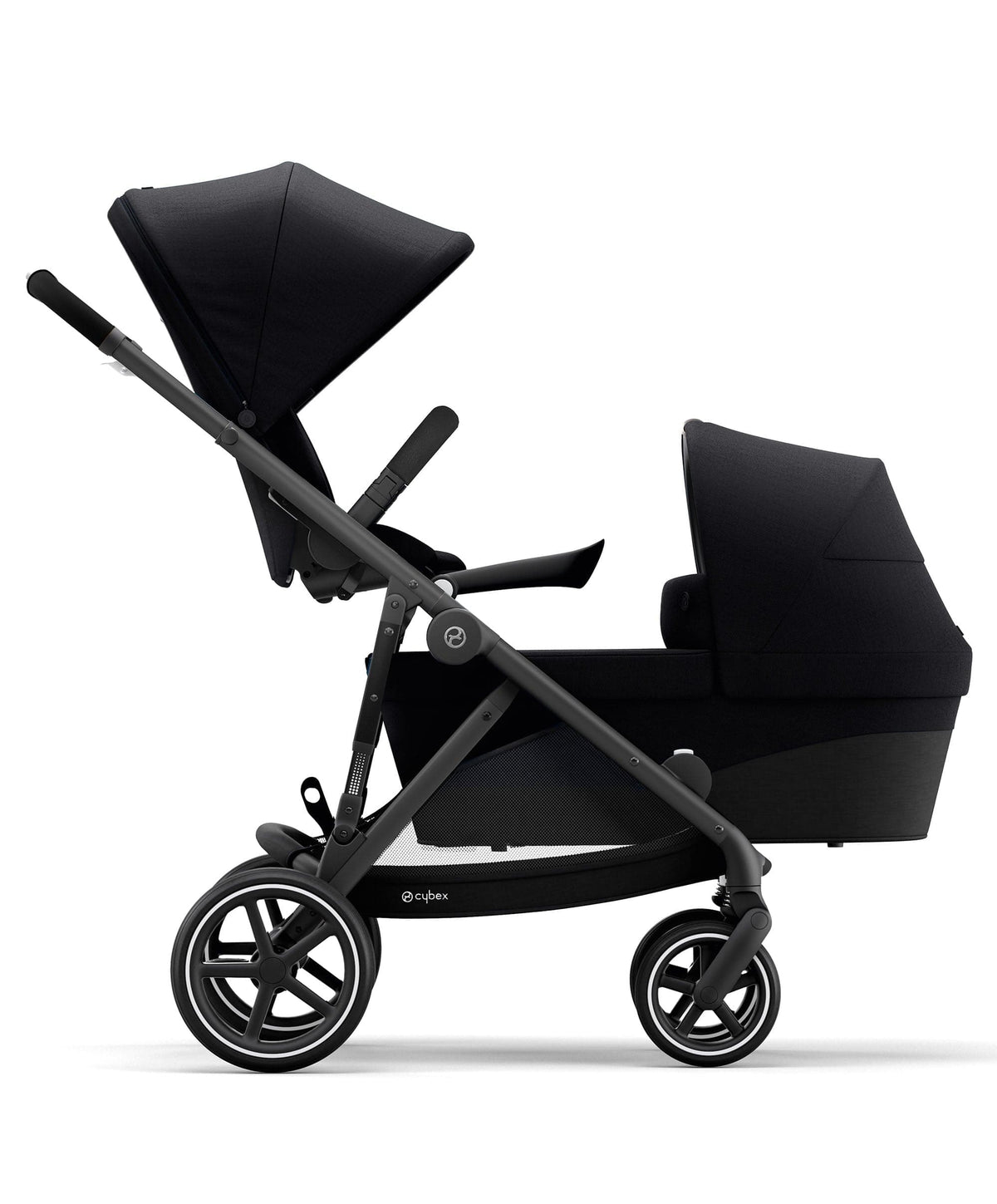 Cybex Gazelle S Twin Pushchair Bundle (12 Pieces) - Moon Black