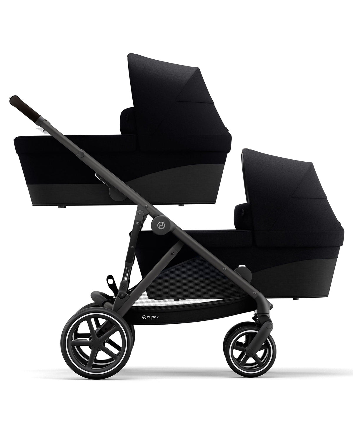 Cybex Gazelle S Twin Pushchair Bundle (12 Pieces) - Moon Black