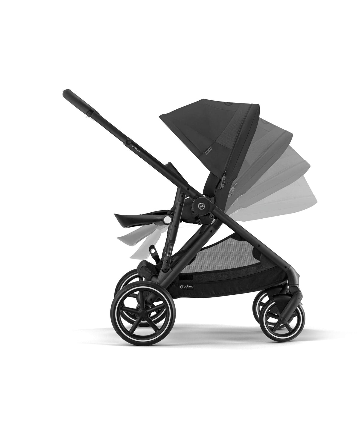 Cybex Gazelle S Twin Pushchair Bundle (12 Pieces) - Moon Black