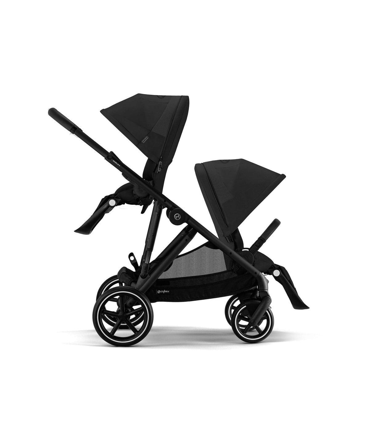 Cybex Gazelle S Twin Pushchair Bundle (12 Pieces) - Moon Black