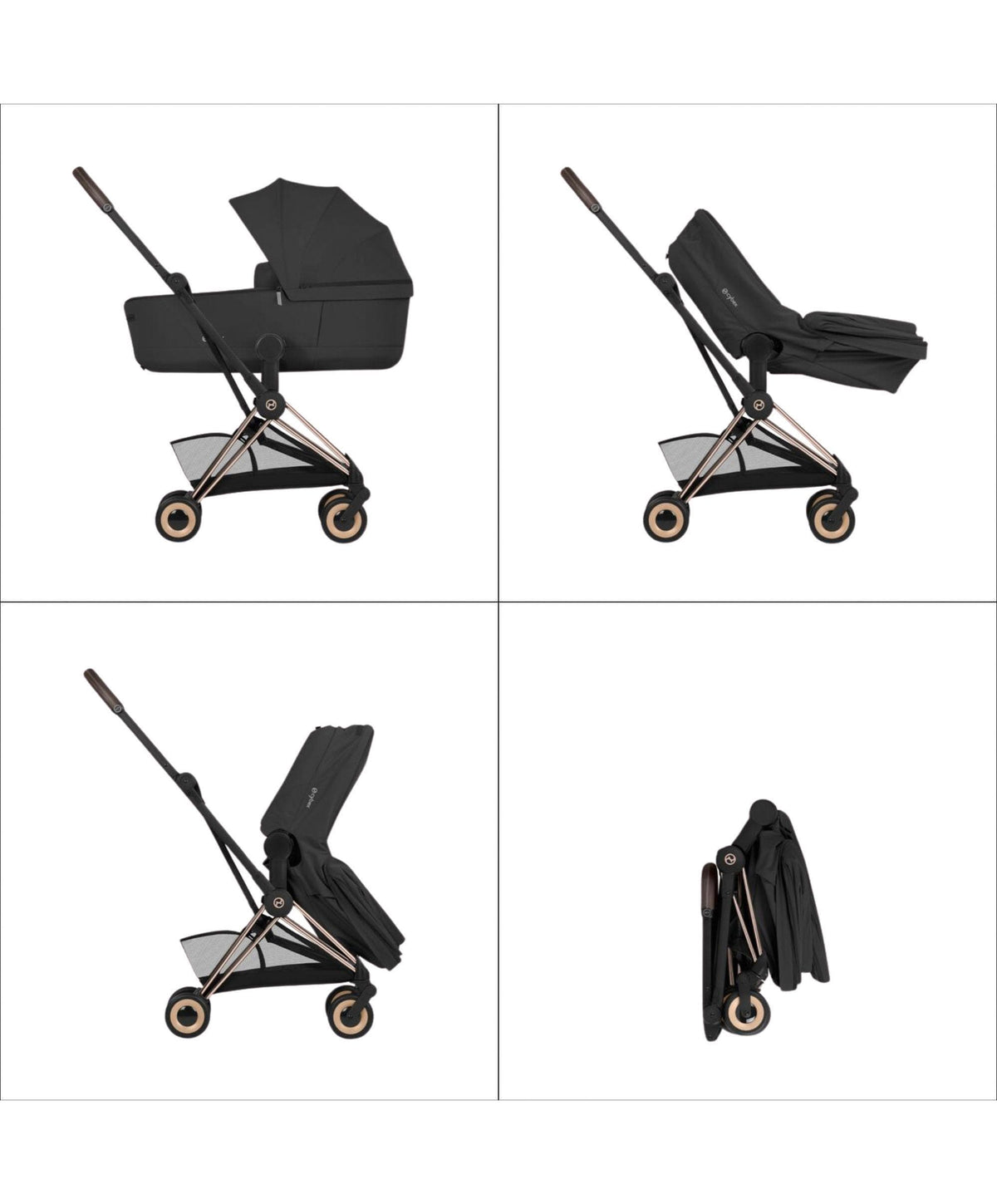 Cybex COYA Pushchair & Carry Cot - Cozy Beige