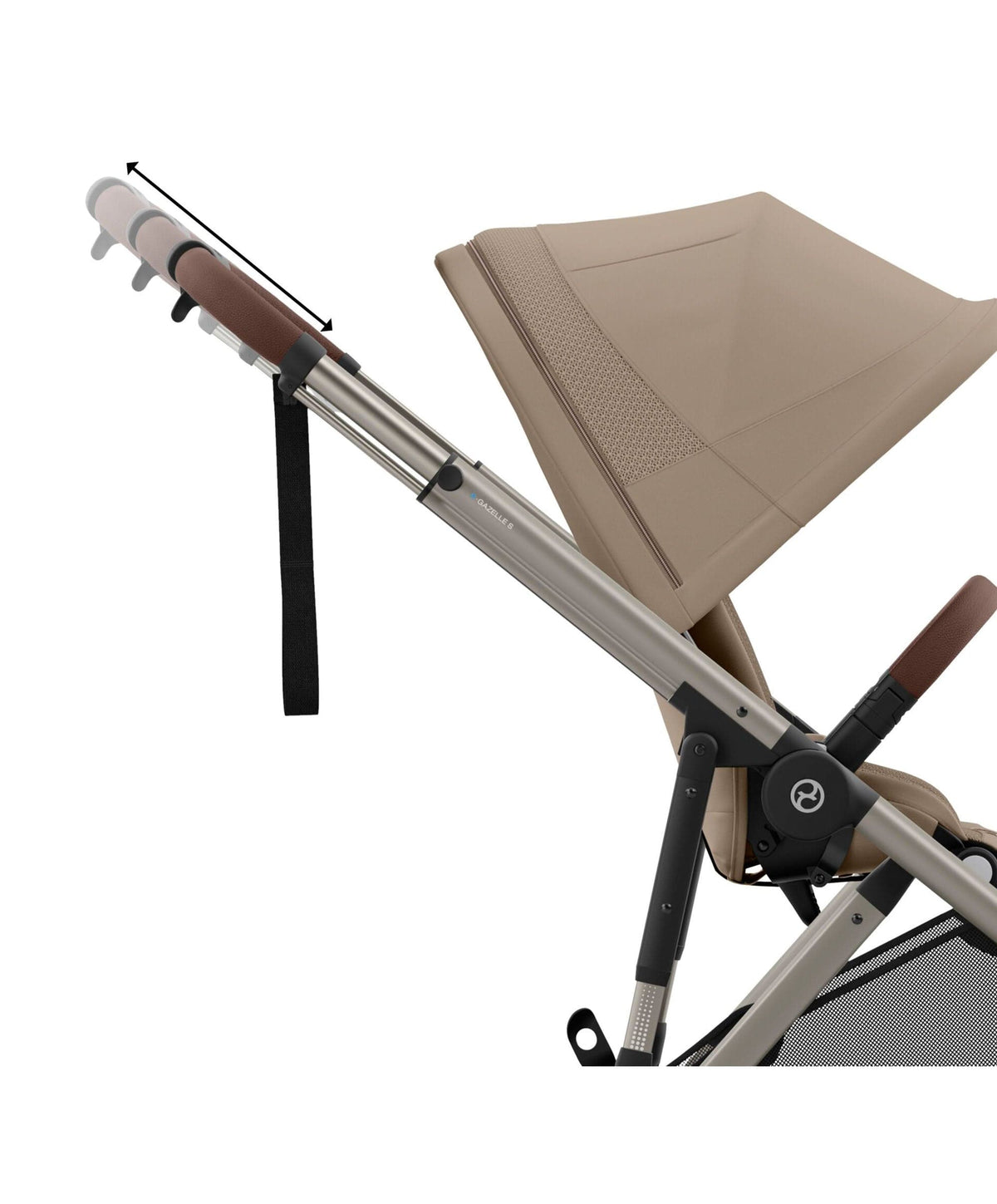 Cybex e-Gazelle S Electric Pushchair Bundle with Cybex Aton B2 i-Size Car Seat and Base (6 Pieces) – Almond Biege