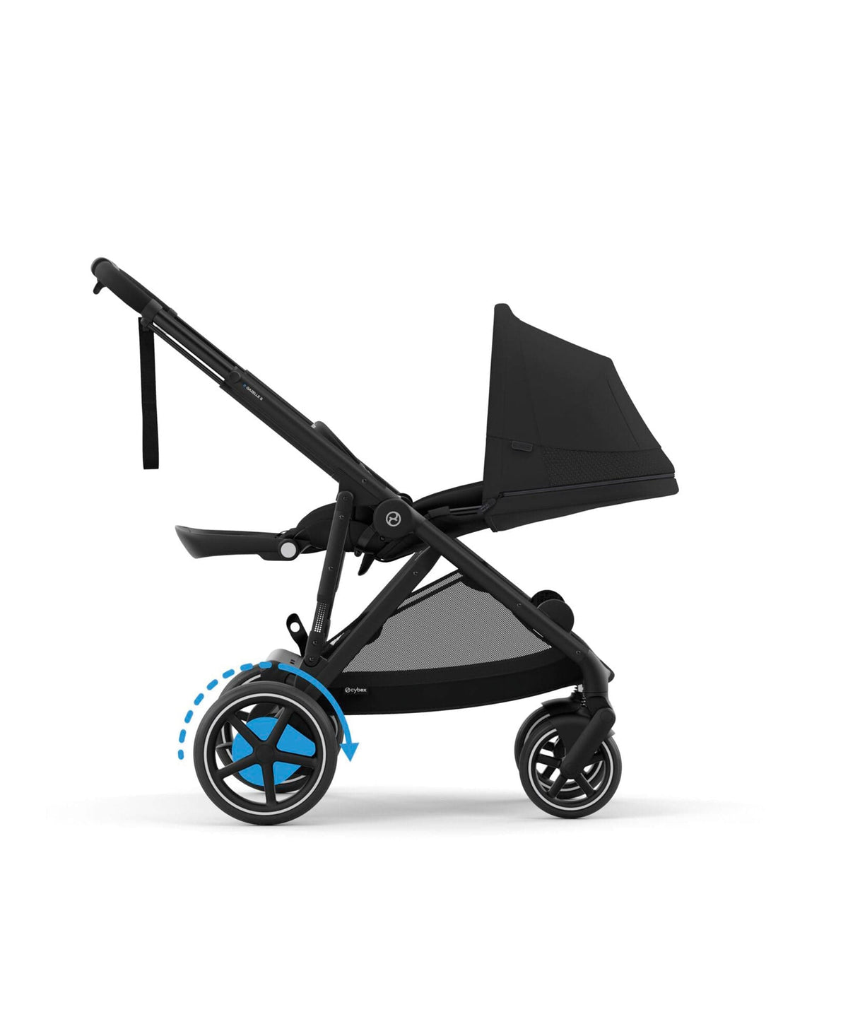 Cybex e-Gazelle S Electric Pushchair Bundle With Cybex Cloud T i-Size + Baby Car Seat & Base (7 Pieces) - Black