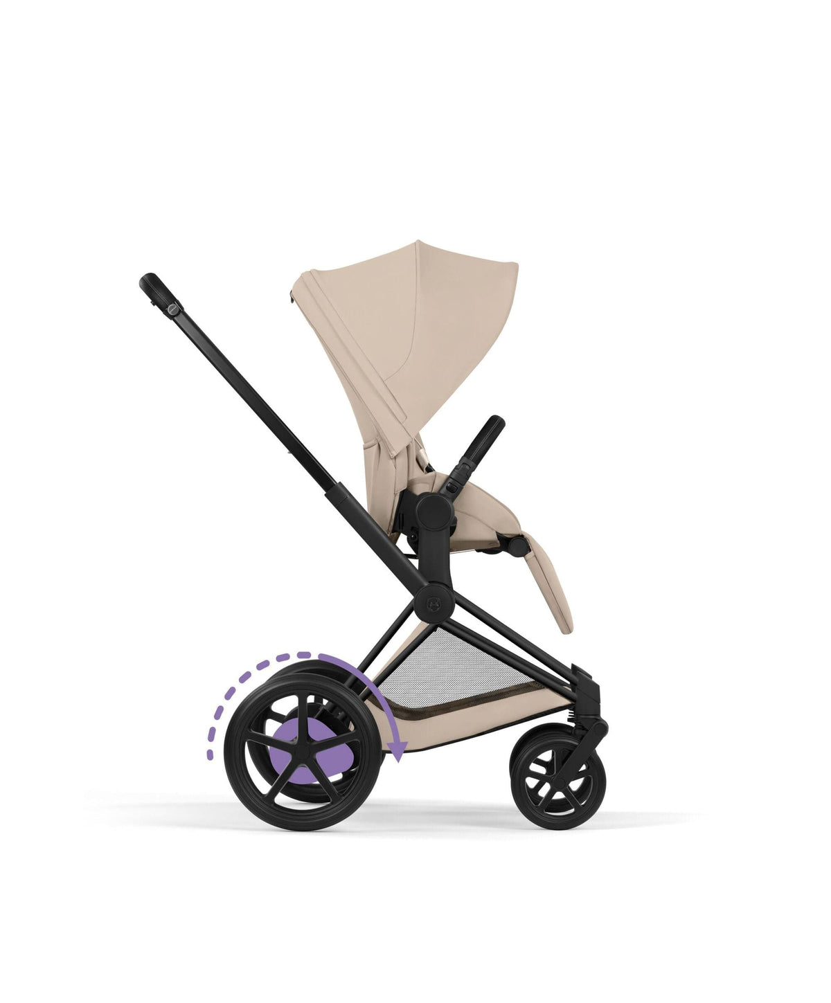 Cybex e-Priam Pushchair & Carry Cot - Cozy Beige