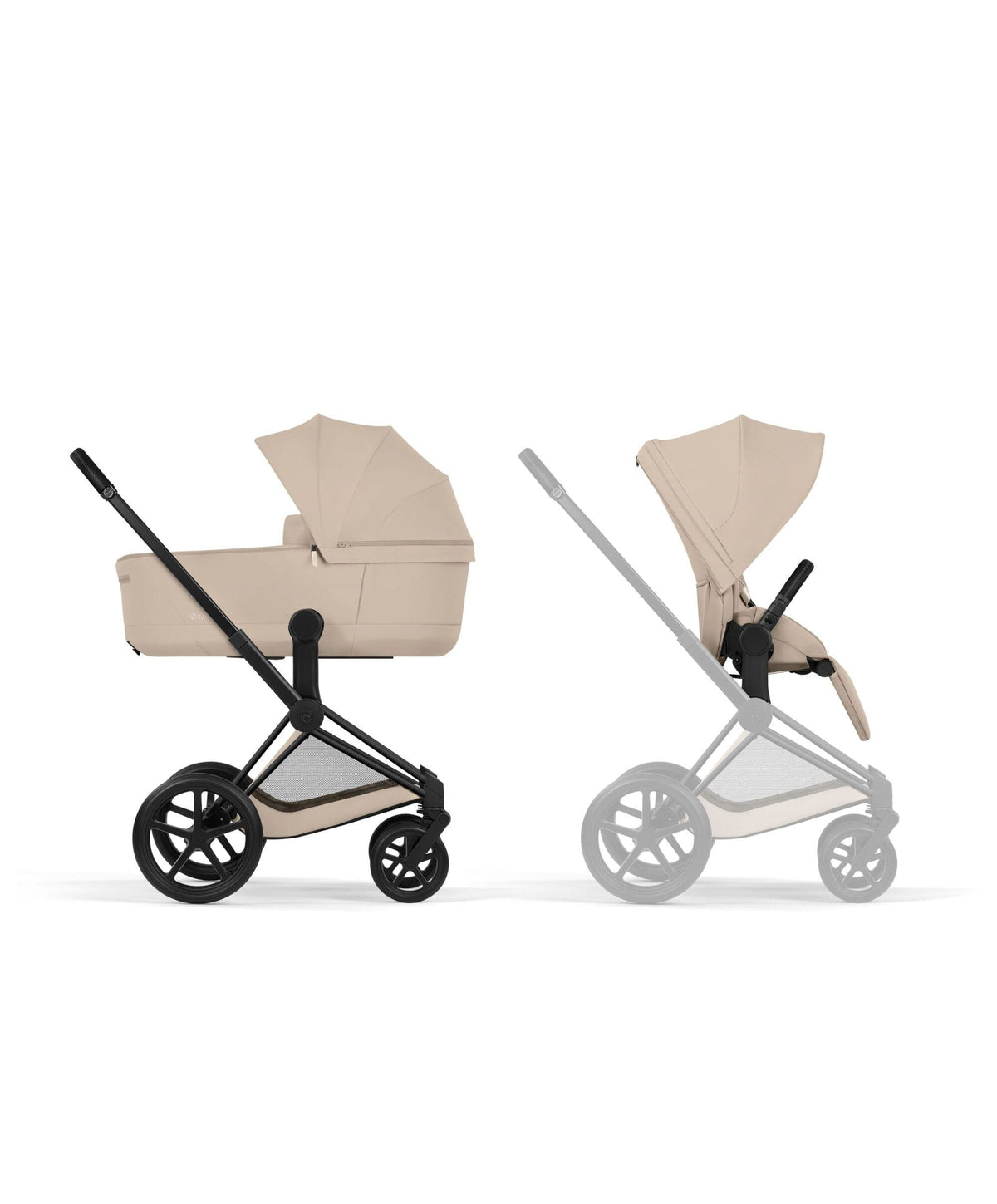 Cybex Priam Pushchair & Carry Cot - Cozy Beige