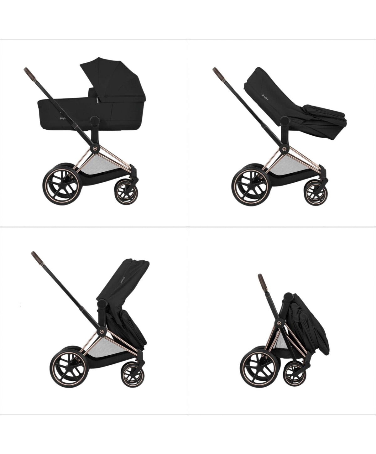Cybex Priam Pushchair & Carry Cot - Cozy Beige