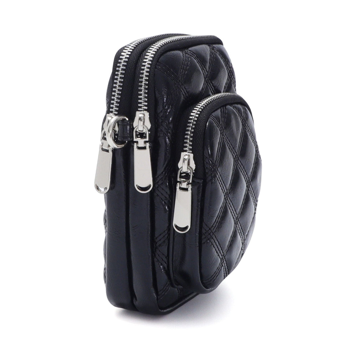 Adornia Black Cushion Quilted Shoulder Bag