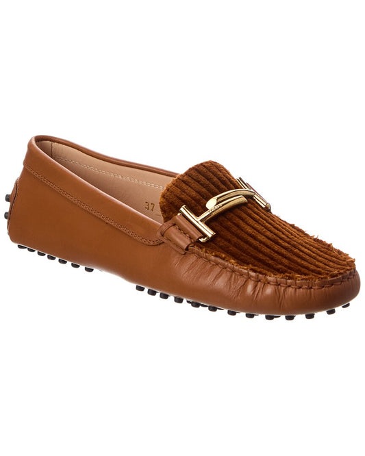 TOD’s Leather & Velvet Loafer