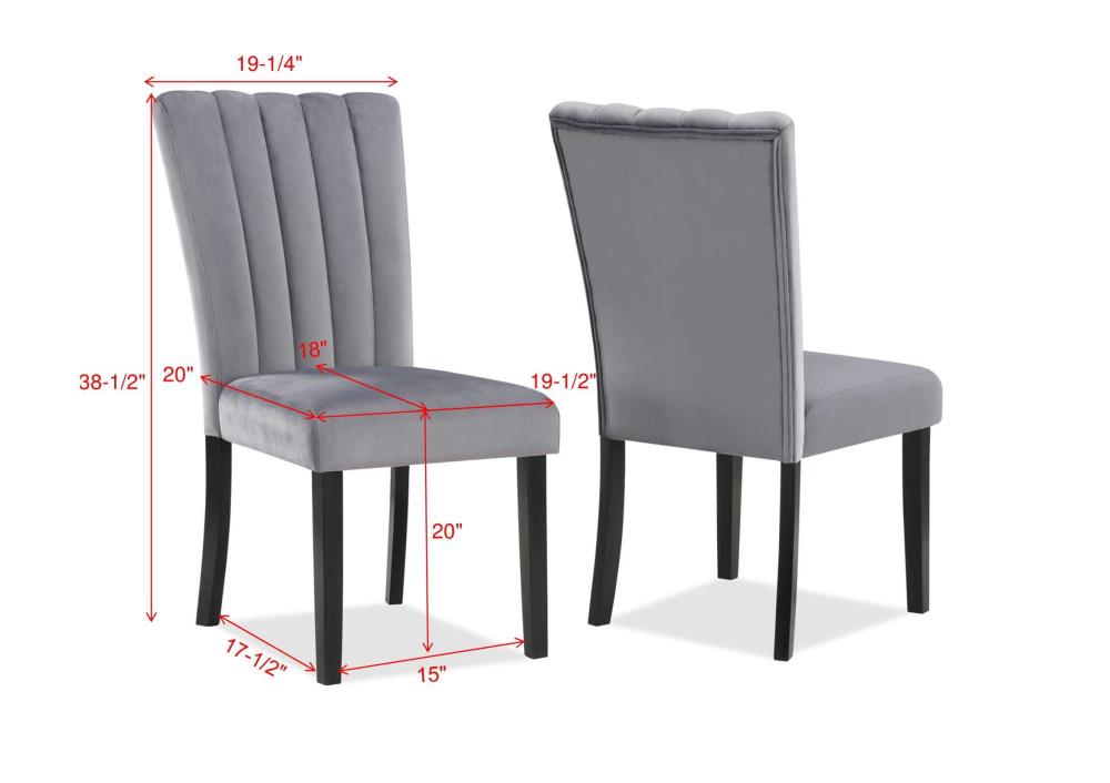 Casual Upholstered Dining Chair Set