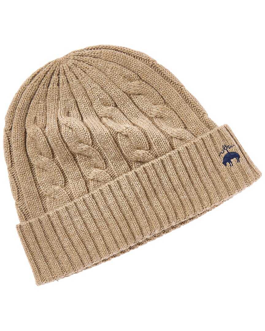Brooks Brothers Core Cable Wool & Cashmere-Blend Beanie