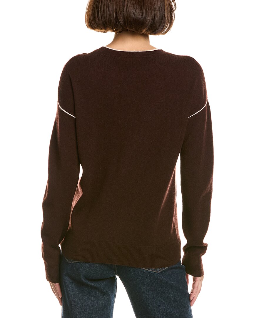 InCashmere Seam Detail Wool & Cashmere-Blend Pullover